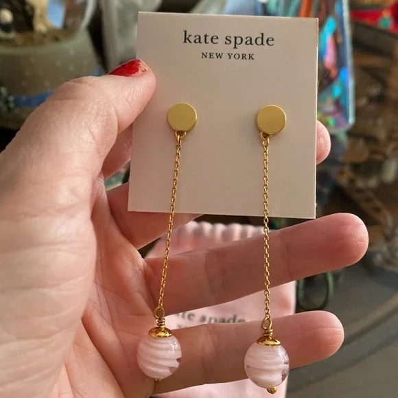 Brand New Kate Space Drop Earrings - Picture 2 of 3